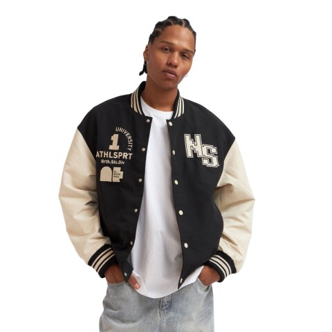 CAMPERA S-XXL NEGRO BLAN