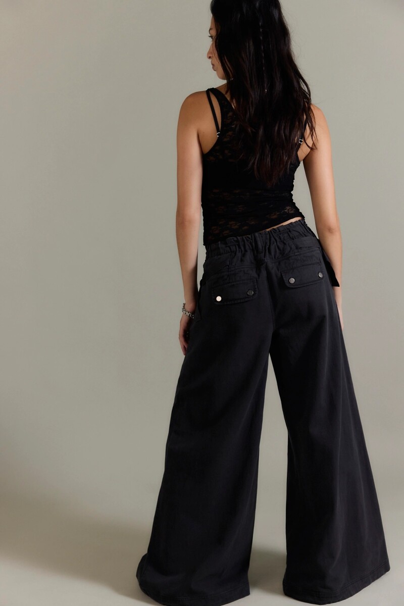 PANTALON WIDE JULIEN CHINO Negro