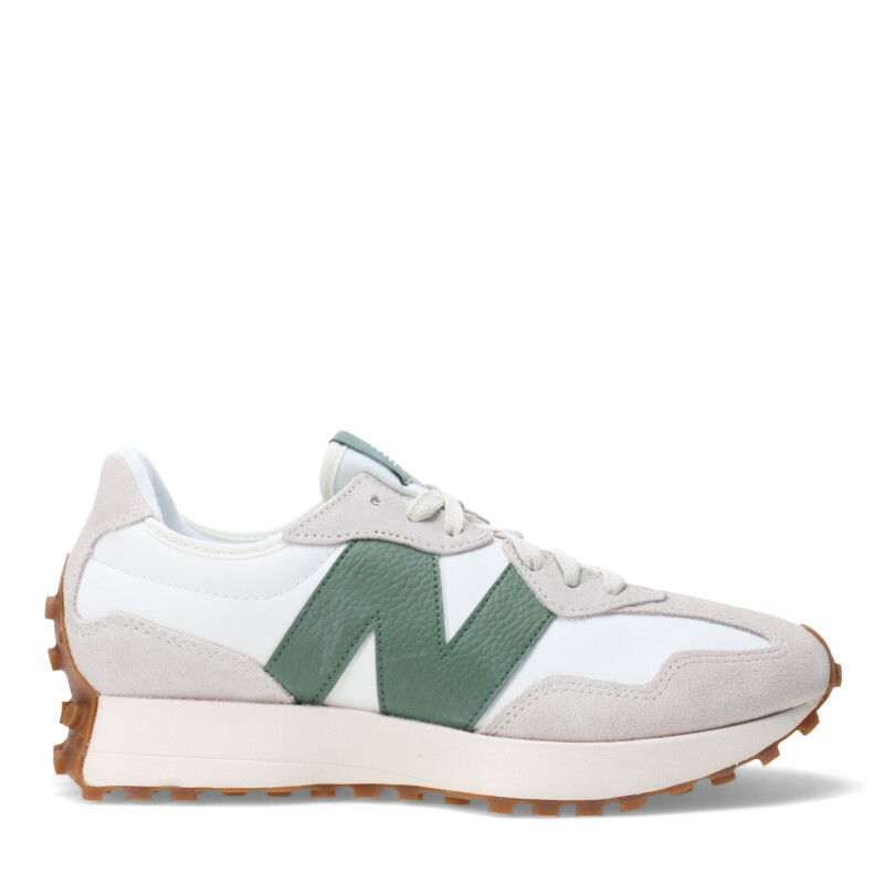 Championes de Mujer New Balance 327 Blanco - Gris - Verde