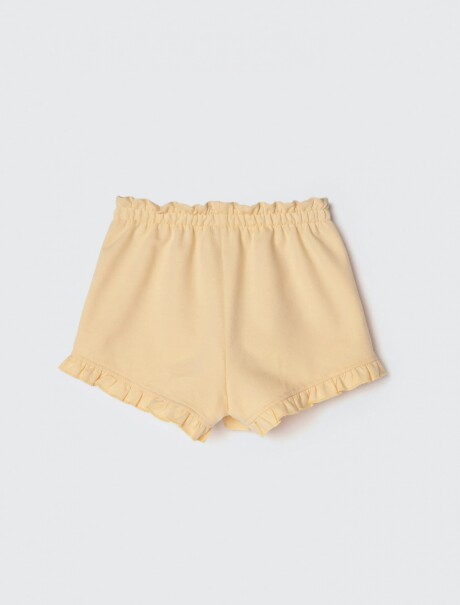 SHORT INFANTIL CON CINTURA ELASTIZADA AMARILLO