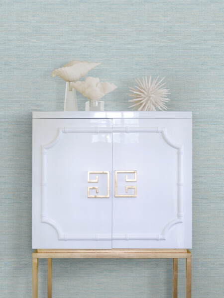 COLECCIÓN PACIFICA - AGAVE BLUE IMITATION GRASSCLOTH - N/A
