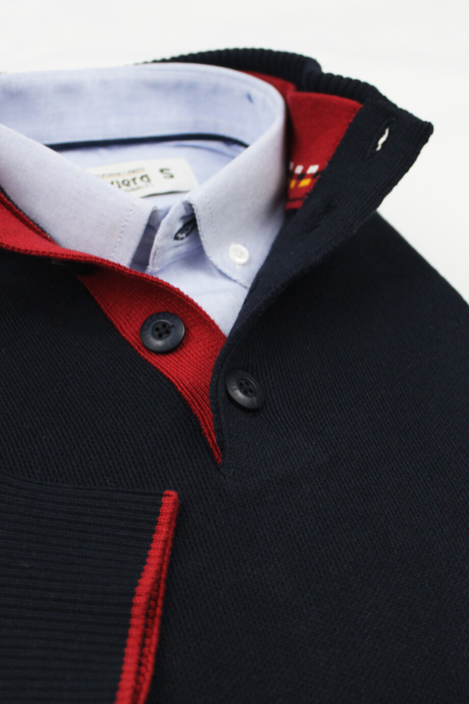 Buzo Regata Premium Azul con Rojo