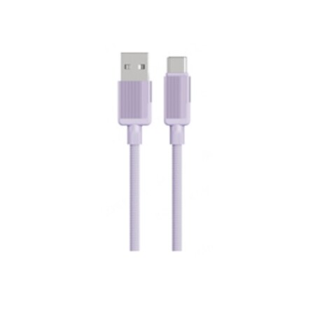 Cable de carga USB-C violeta