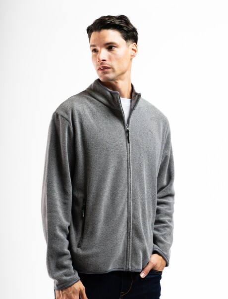 Campera Polar Alaska Negro Melange