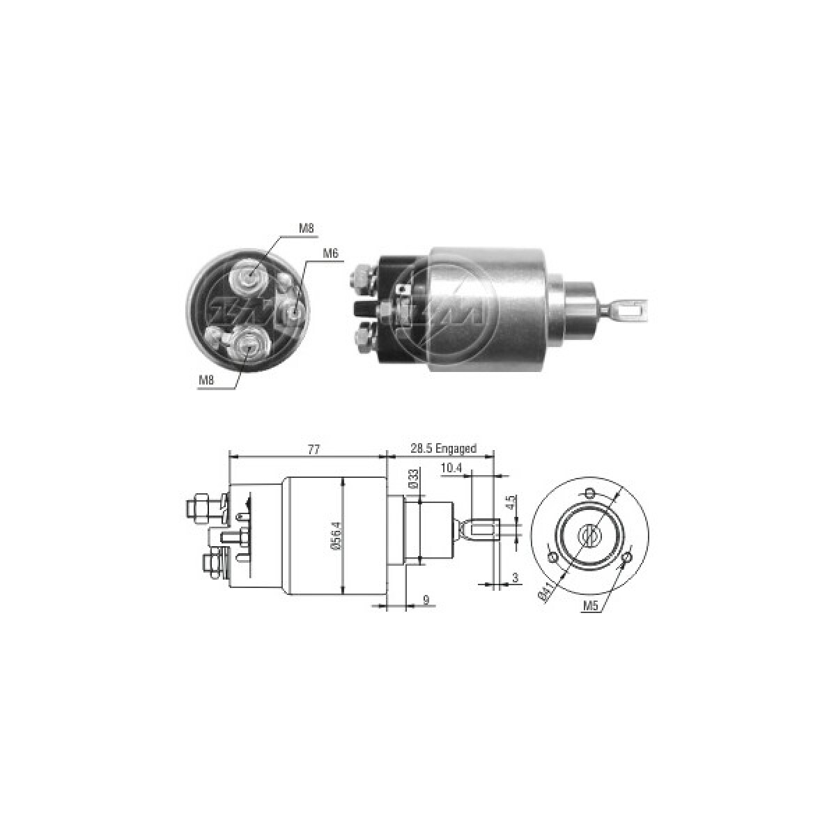 AUTOMATICO DE ARRANQUE - M. BENZ CLASE A BOSCH 12V ZM 