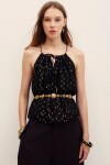 TOP HALTER GEO Negro