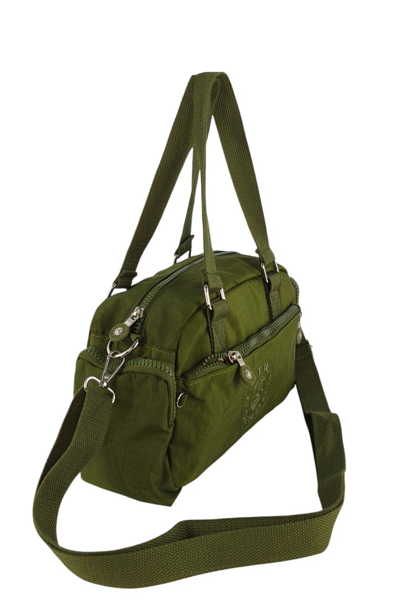 Morral con bolsillos Verde