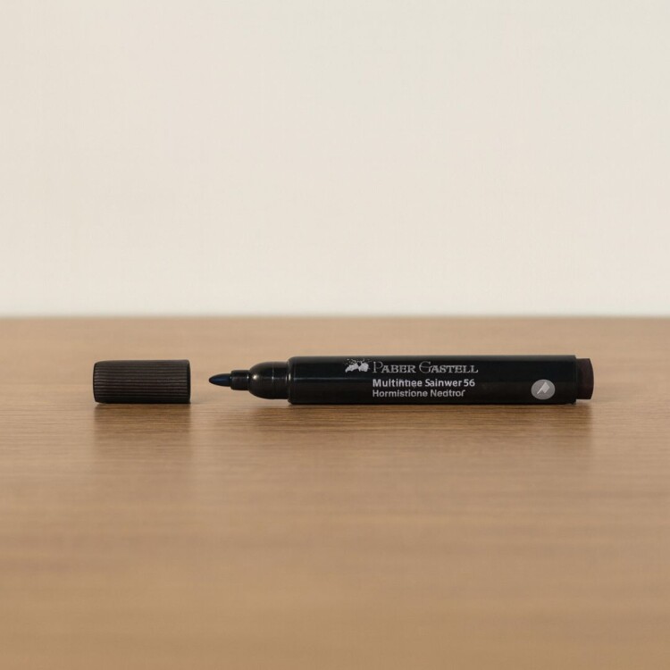 MARCADOR PERMANENTE FABER CASTELL NEGRO NEGRO