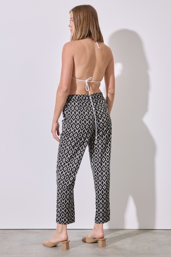 Pantalon Printed NEGRO/BLANCO