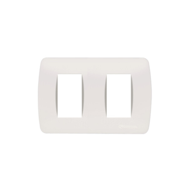 Plaqueta p/2 módulos blanco - Loft ELE01240