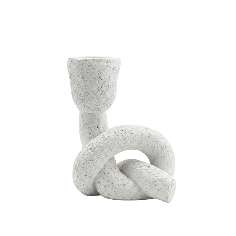 PORTA VELA BLANCA 12X9X4CM Unica