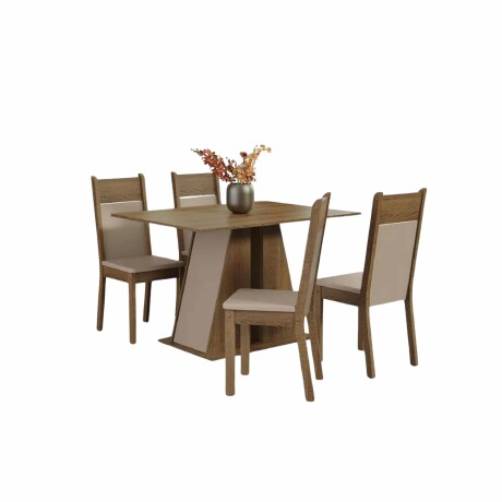 Juego de Comedor Mesa de Madera Tapa 4 Sillas Rustico Juego de Comedor Mesa de Madera Tapa 4 Sillas Rustico