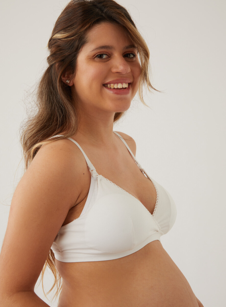 Soutien maternal cotton - Blanco 