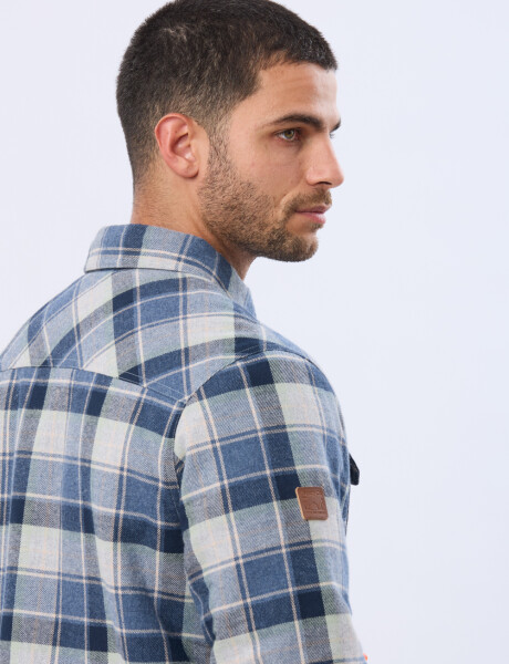 CAMPERA LEÑADORA CON CORDERITO Denim
