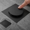 Rejilla de piso click clack 10x10 negro mate Rejilla De Piso Click Clack 10x10 Negro Mate