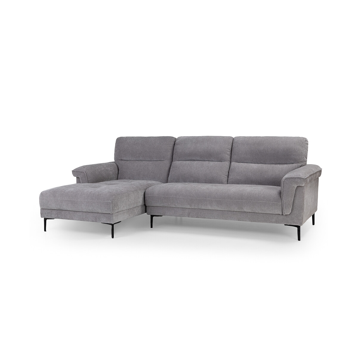 Rinconera Avalon - Tela Microfibra - Chaise Izquierdo - 6686-7 Gris 