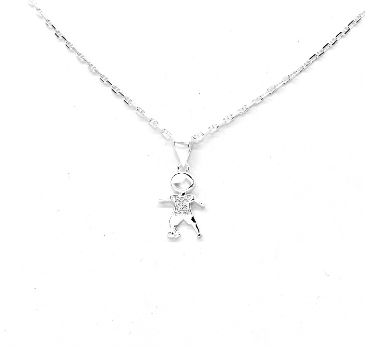 Cadena y Colgante en Plata 925 con Zirconias 