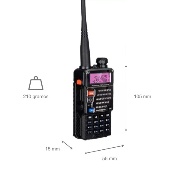 Handy Radio Transmisor Baofeng Bf-uv-5re Dual Band Uhf Vhf Bandas De Frecuencia 400-480 Mhz Color Negro Handy Radio Transmisor Baofeng Bf-uv-5re Dual Band Uhf Vhf Bandas De Frecuencia 400-480 Mhz Color Negro