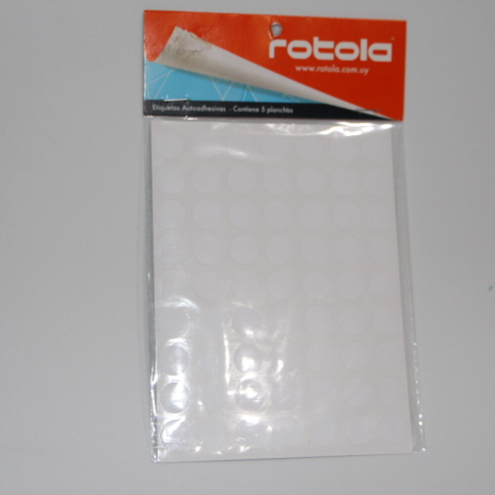 ETIQUETA ROTOLA SOBRE X 5 PLANCHAS MODELO 3680
