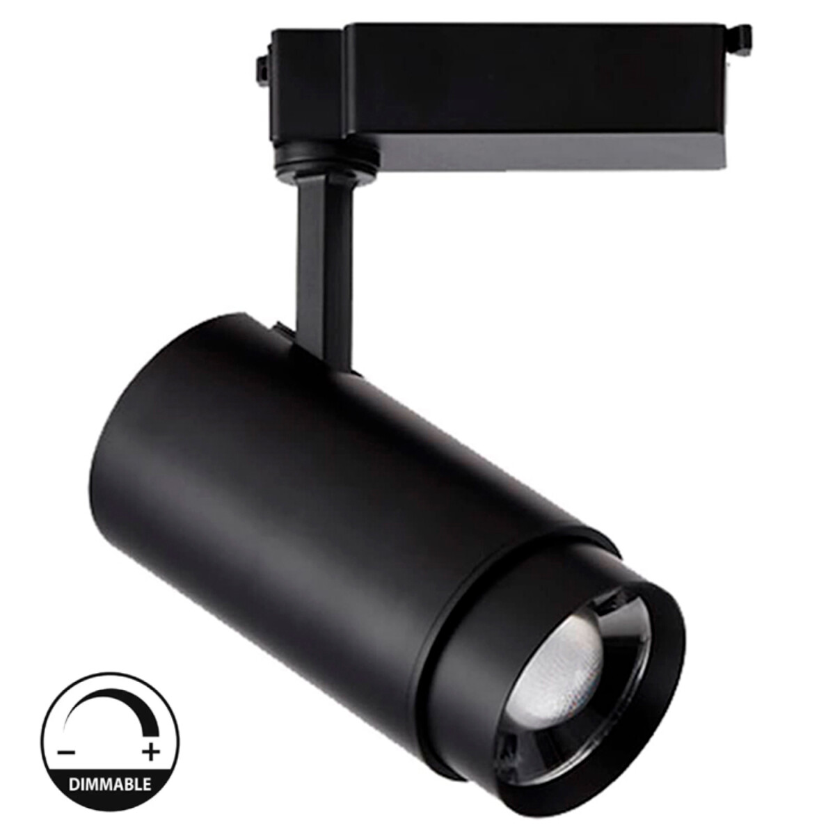 Track Light LED Zoom Negro Dimerizable 20W Luz Cálida 