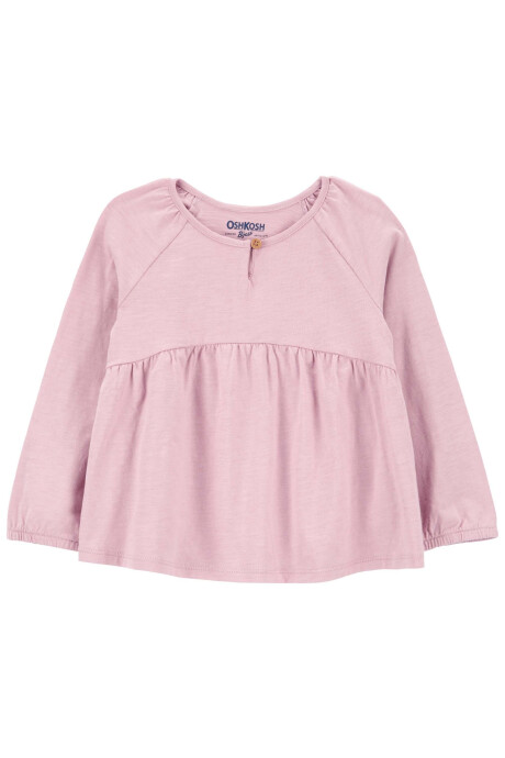 Blusa de algodón, rosada Sin color