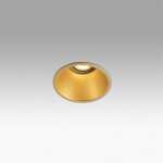 Downlight redondo aluminio dorado s/zoc Ø90mm ILU01515