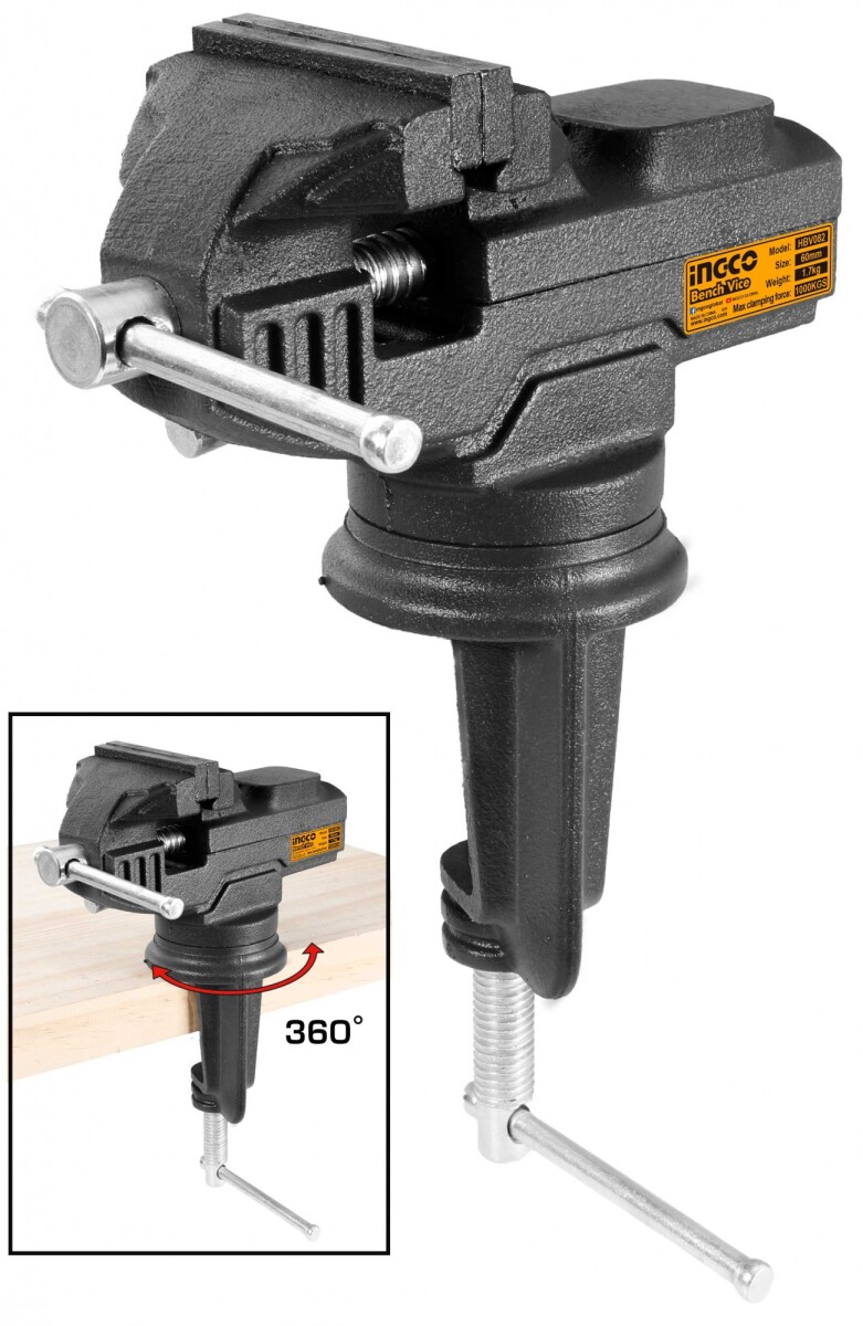 MORZA DE BANCO 60MM INGCO HBV082 JOYERO CERRAJERO 