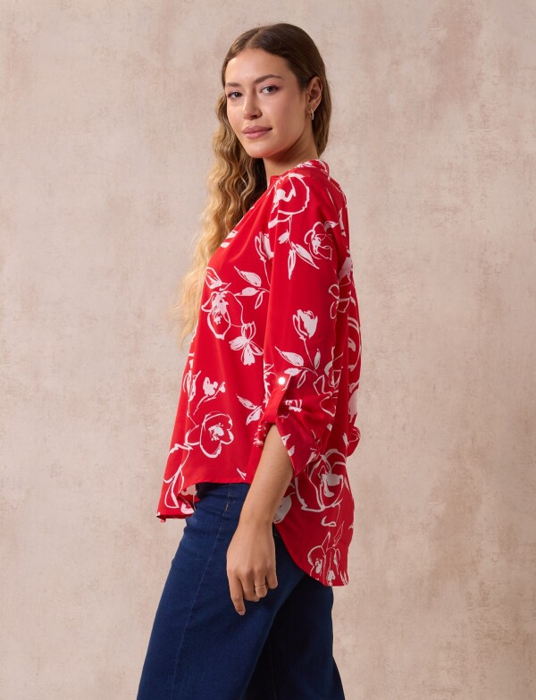 Blusa Printed ROJO/MULTI