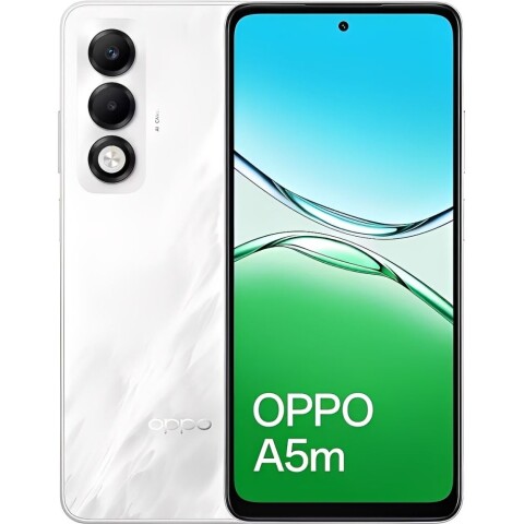 Celular Oppo A5M 4G 256GB 8GB RAM Blanco