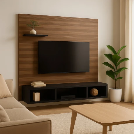 Rack Panel TV Estocolmo Nórdico 32 pulgadas Negro