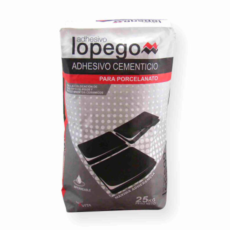 ADHESIVO PARA PORCELANATO MARCA LOPEGO 25 KG 000