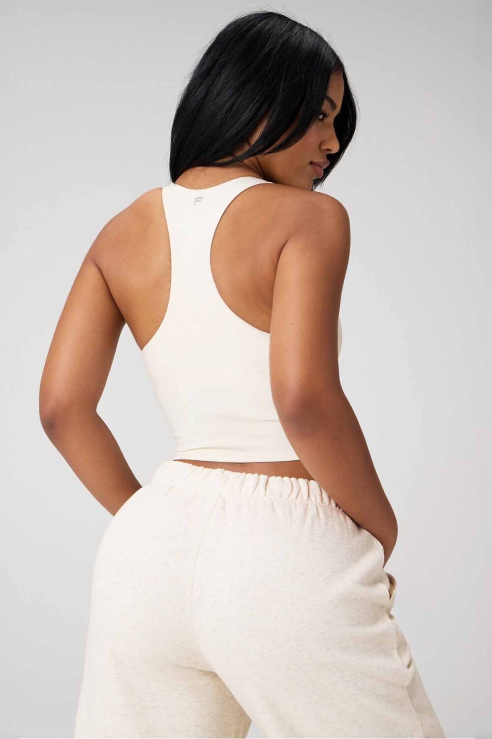 Top Anywhere Cropped Built-In Bra Mujer Bone