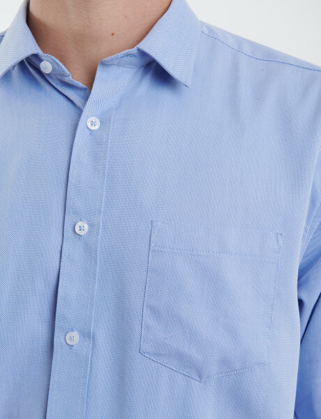012628 CAMISA HARRINGTON LABEL Azul