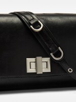Bolso Bandolera Con Solapa negro