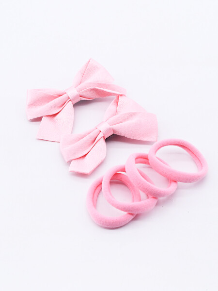 SET COLEROS Y BROCHES ROSADO