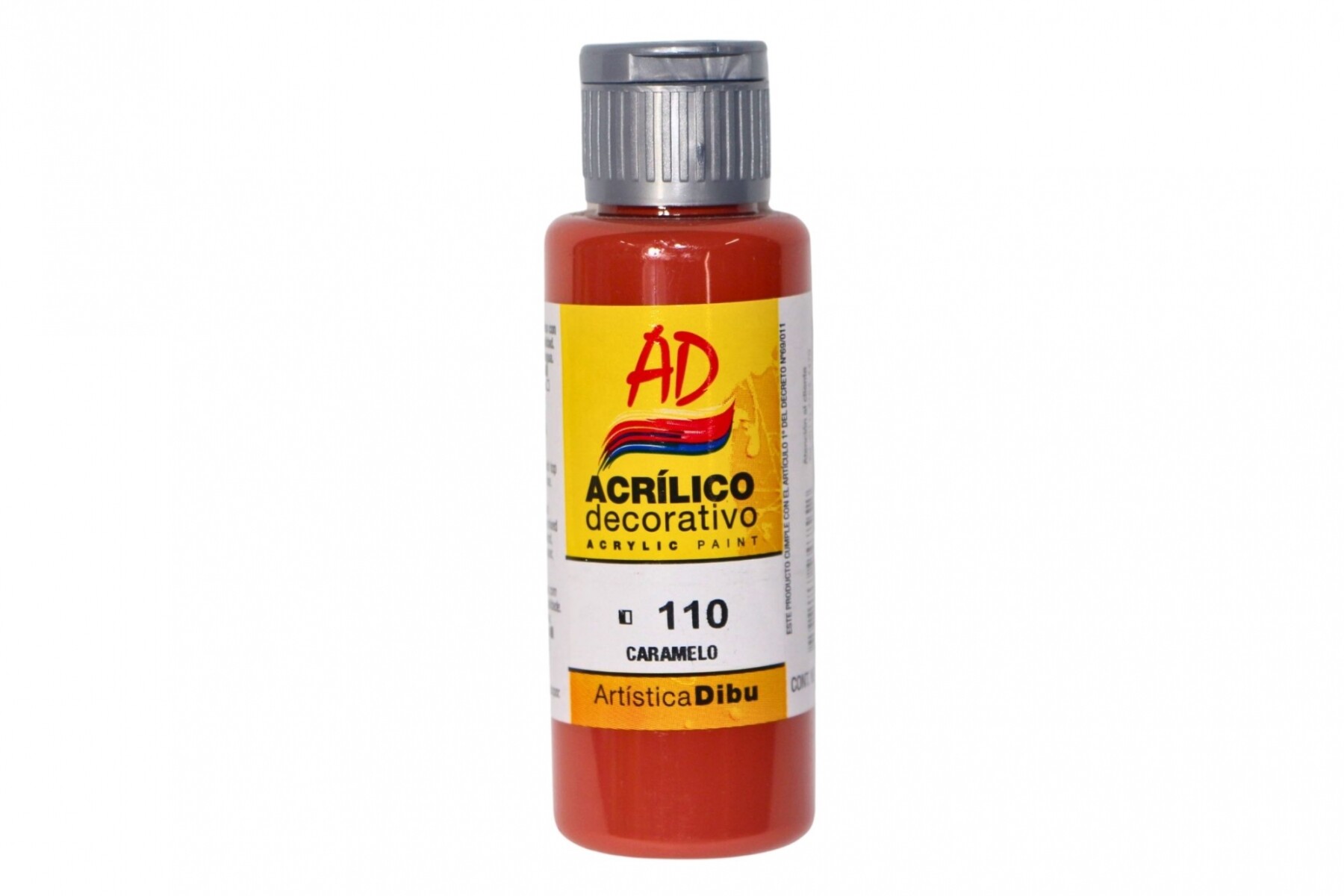 PINTURA ACRILICA ARTISTICA DIBU 60 ML. DIFERENTES COLORES - COLOR CARAMELO 110 
