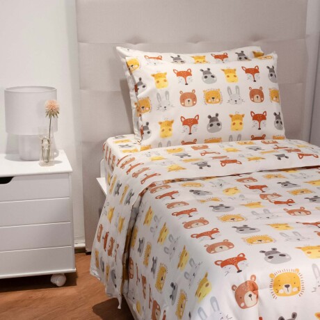 ACOLCHADO FIBRA-SUAVE ANIMAL FACES KIDS