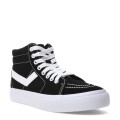 Botas de Mujer PONY Casual Lona Negro - Blanco