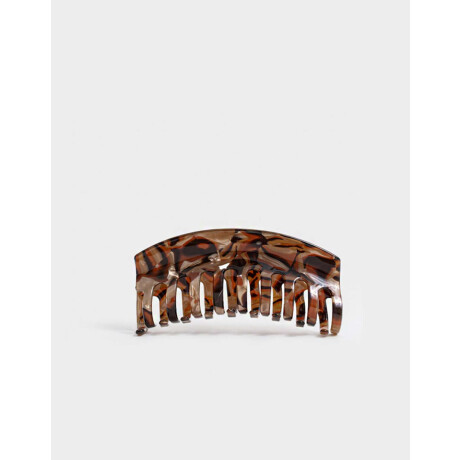 Broche De Resina Marron Chocolate