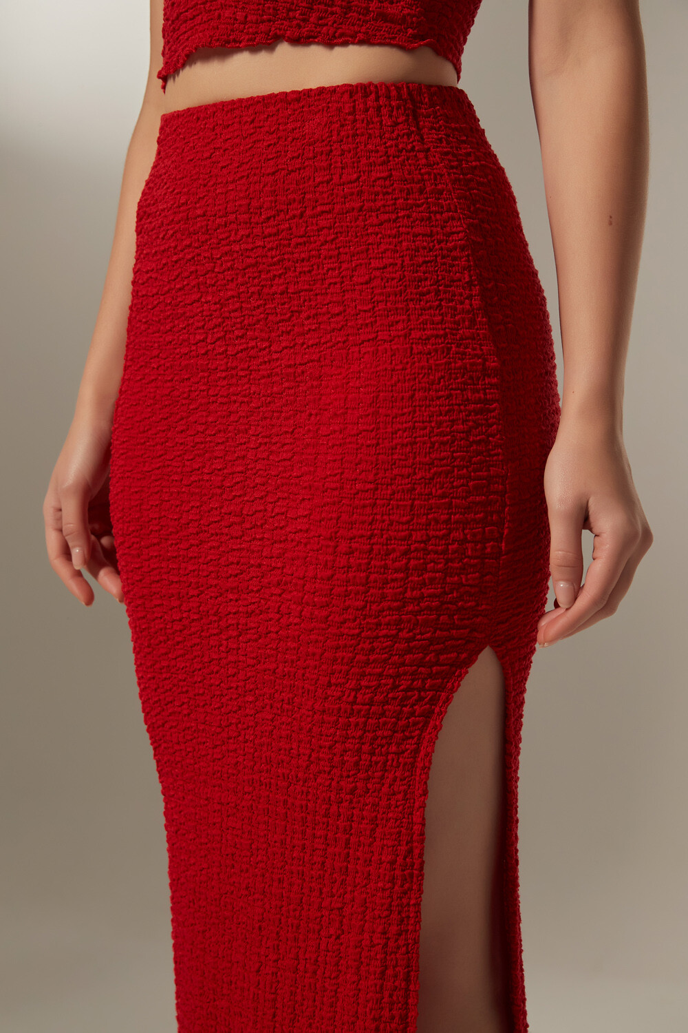 Falda Supin Rojo Coral