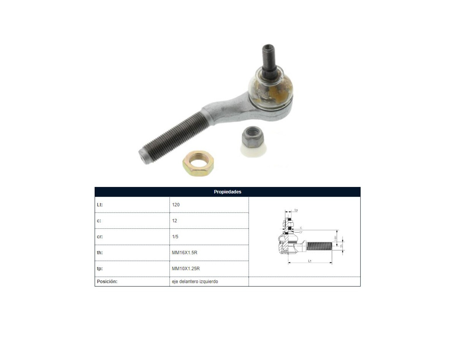 Puntero 406 95-25 Izq 