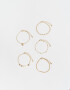 Pulseras Flexibles Sets Multi Cadenas Pulseras Flexibles Sets De Metal - Dorado