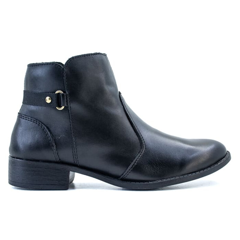 Bota Country con Hebilla Redonda de Mujer - 12806 Negro