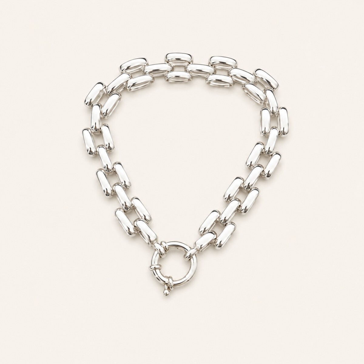 Pulsera Panther 3 hileras XL - Plata 925 