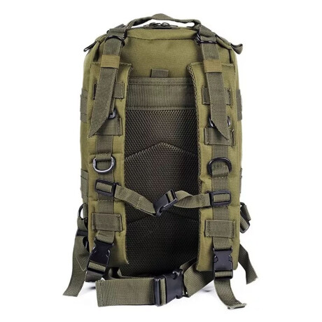 Mochila Táctica de Camping Estilo Militar p/Viaje Senderismo Verde