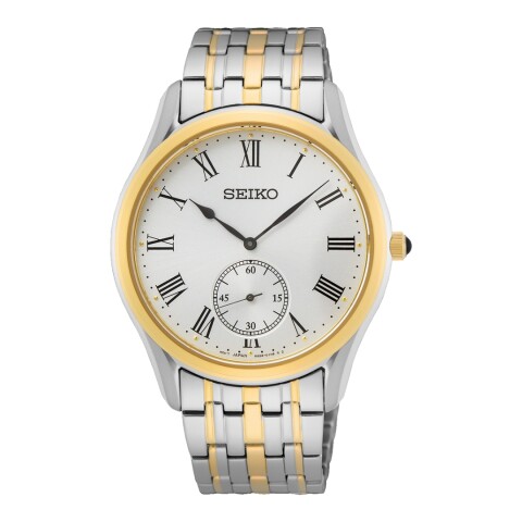 Reloj Seiko SRK048P1 para hombre con correa de acero combinada Dorado