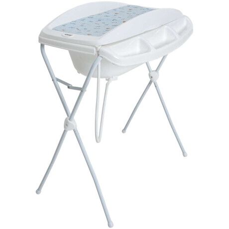 Catre De Baño Plegable Con Cambiador Angra Bebesit Azul