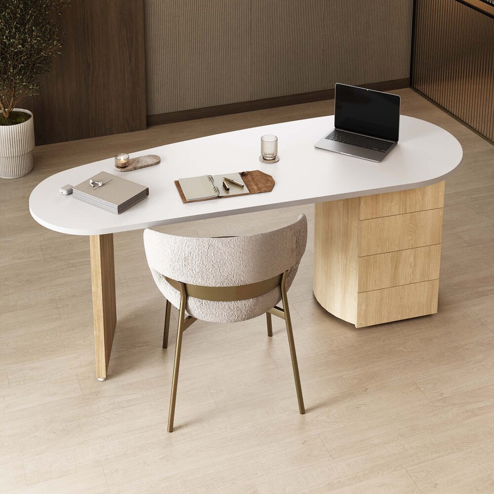 ESCRITORIO MDF-TAMBURATO MARRON MAELLE