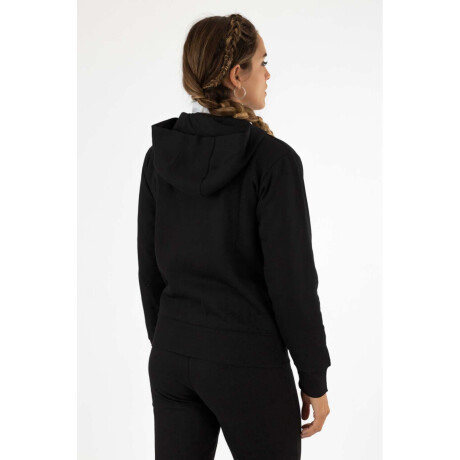 Campera algodón frisa Negro