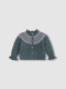 Chaqueta De Greca Con Volante Verdoso